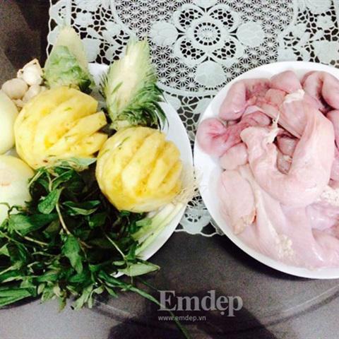 Cách làm bao tử heo xào thơm