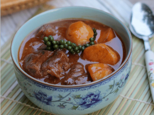 Bắp bò hầm tiêu xanh