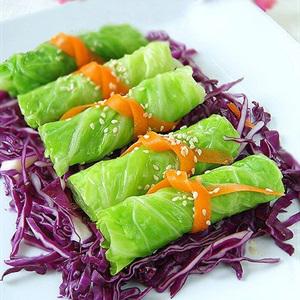 Bắp cải cuốn chay