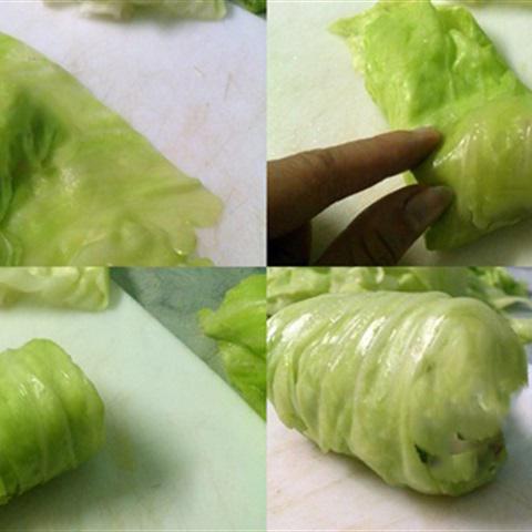Bắp cải cuốn chay