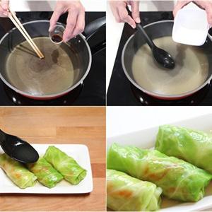 Cách làm bắp cải cuộn rau nấm chay