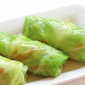 Cách làm bắp cải cuộn rau nấm chay