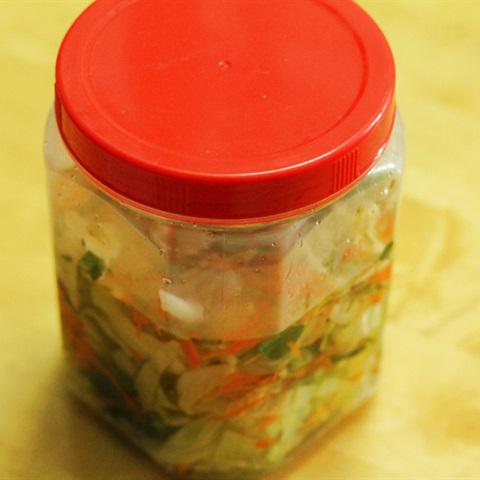 Cách làm bắp cải muối xổi