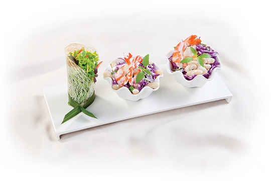 Bắp cải tím trộn tôm