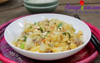 Bắp cải xào thịt bò kiểu Thái