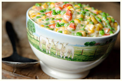 Bắp đậu xào bơ