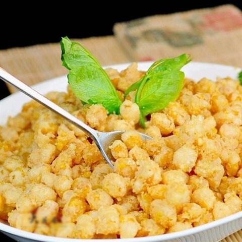 Cách làm bắp mỹ chiên trứng muối