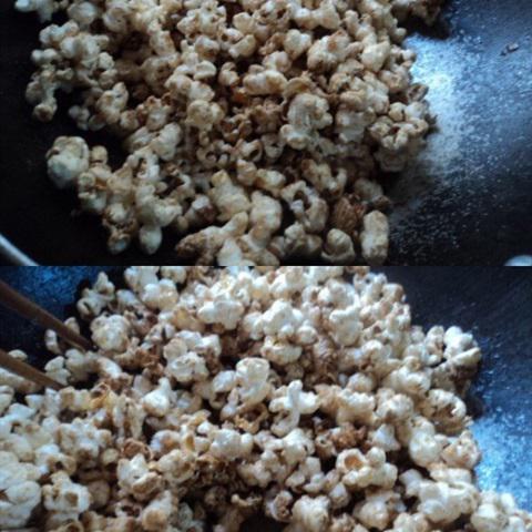 Cách làm bắp rang bơ hương cà phê