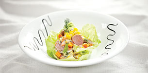 Bắp vàng trộn xúc xích