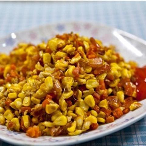 Cách làm bắp xào bơ lạp xưởng