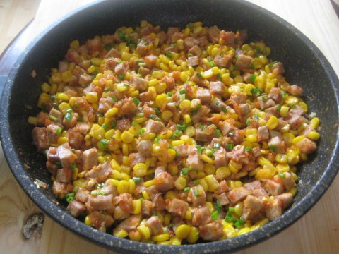 Bắp xào gạch tôm