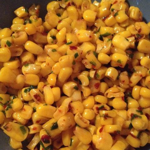 Cách làm bắp xào mỡ hành