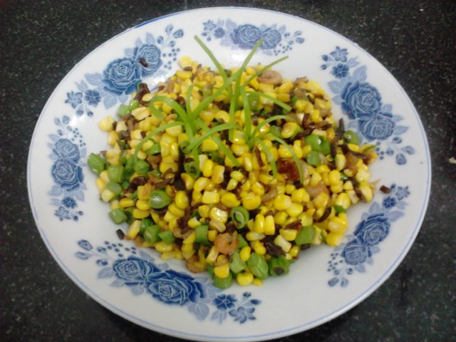 Bắp xào ngũ sắc