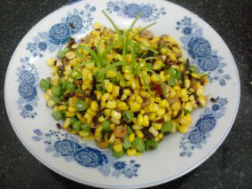 Bắp xào ngũ sắc