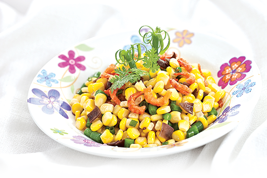 Bắp xào ngũ sắc