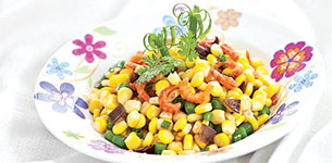 Bắp xào ngũ sắc