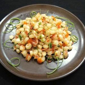 Cách làm bắp xào tép hành