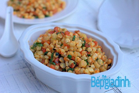 Bắp xào tôm khô