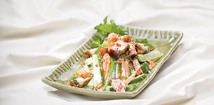 Bầu non trộn heo quay