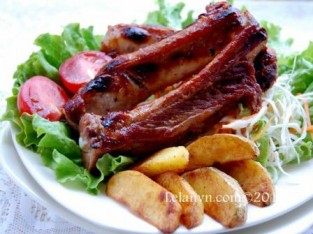 Bẹ sườn nướng