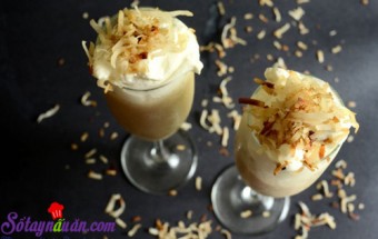 Béo ngậy smoothie kem dừa kiểu Thái