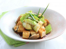 Bí đao kho đậu hũ, nấm