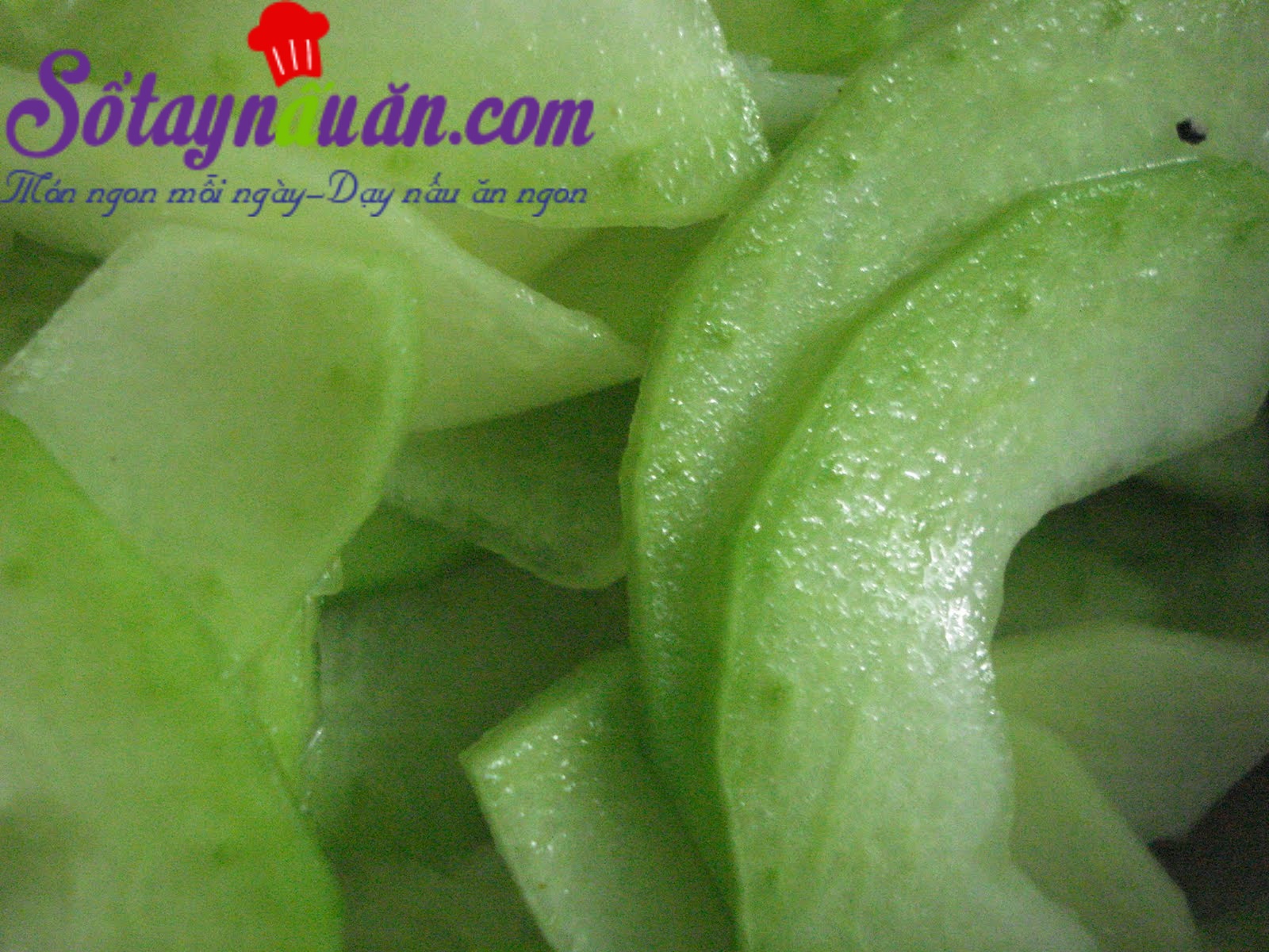 Bí đao xào tôm thịt