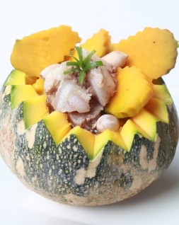 Bí đỏ hầm đậu phộng