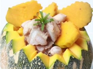 Bí đỏ hầm đậu phộng