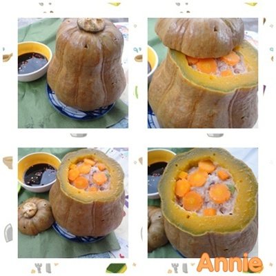 Bí đỏ nhồi ngũ sắc