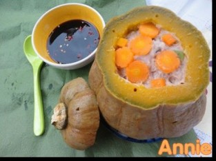 Bí đỏ nhồi ngũ sắc