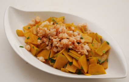 Bí đỏ sốt tôm nõn