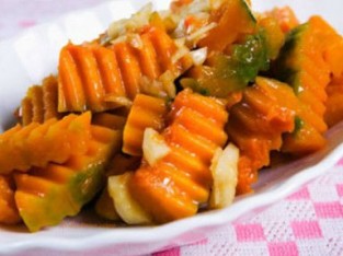 Bí đỏ xào tỏi