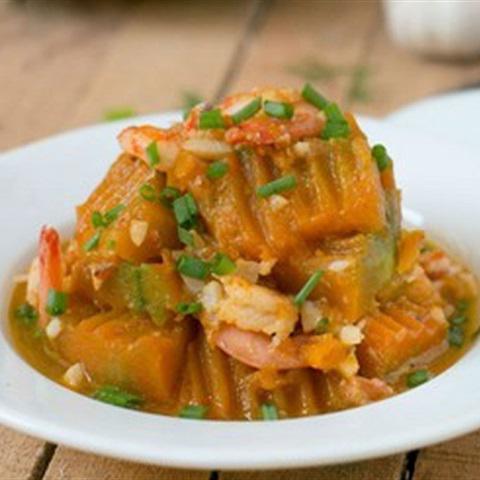 Cách làm bí đỏ xào tôm
