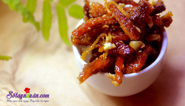 Bí kíp cho món mứt chuối xào gừng vừa dẻo vừa thơm