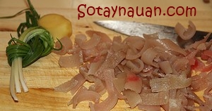 Bì lợn nấu đông lạ mà ngon