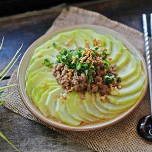 Cách làm bí ngòi hấp thịt