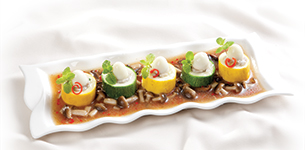 Bí ngòi hấp xốt nấm