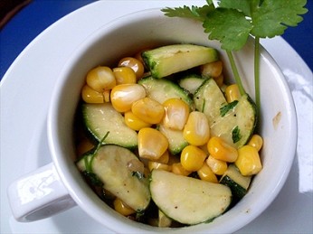 Bí ngòi xào bắp