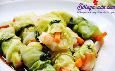 Bí quyết làm bắp cải cuộn tôm ngon miệng và đẹp mắt