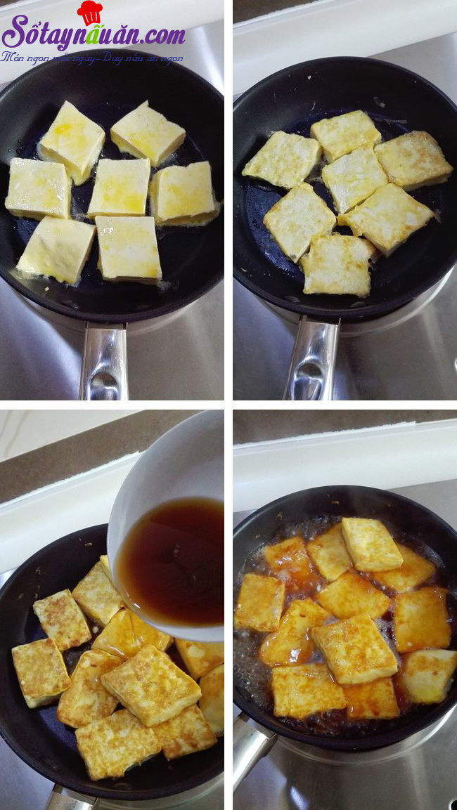 Bí quyết làm đậu phụ om trứng ngon mê ly