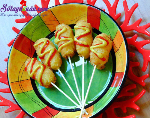 Bí quyết làm khoai tây bọc xúc xích chiên giòn cực ngon