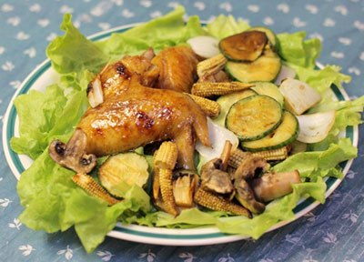 Bò cuốn cải nướng