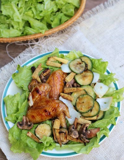 Bò cuốn cải nướng