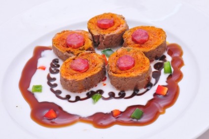 Bò cuộn hương dừa