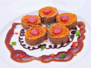 Bò cuộn hương dừa