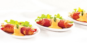 Bò cuộn nấm kim châm