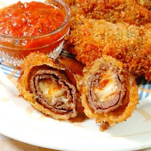 Cách làm bò cuộn phô mai chiên xù