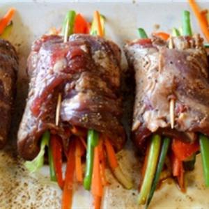 Cách làm bò nướng rau củ áp chảo