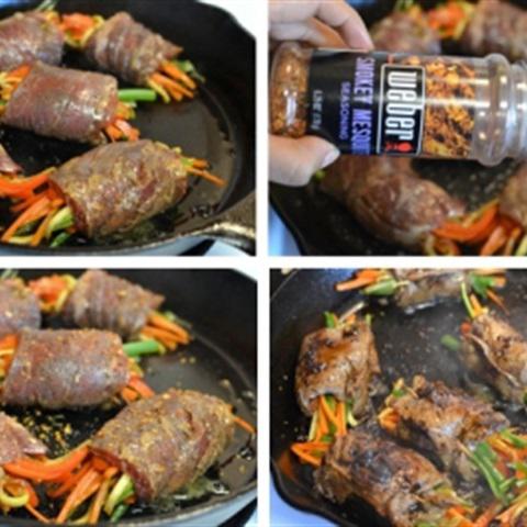 Cách làm bò nướng rau củ áp chảo